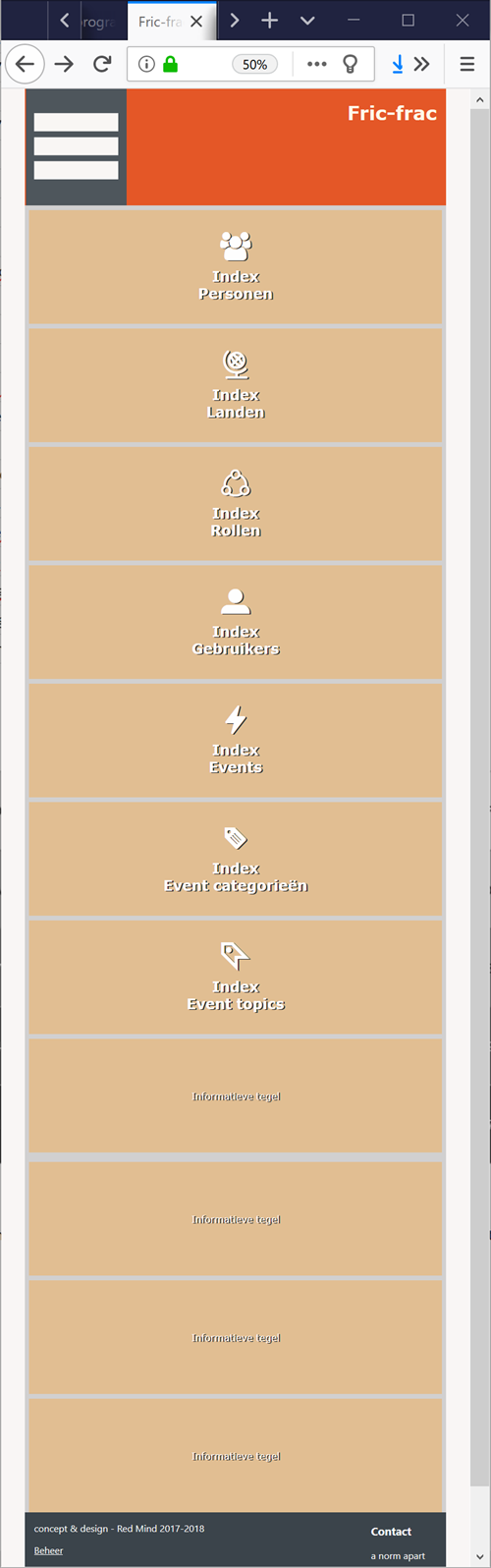 Fric-frac View Admin-Index Portrait